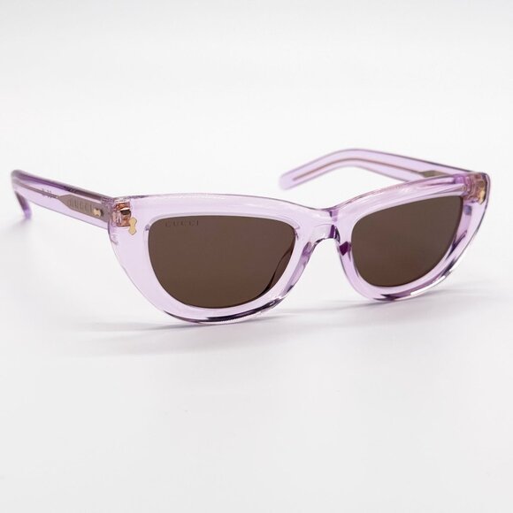 NEW GG1521S 004 GUCCI PURPLE BROWN WOMEN CAT EYE SUNGLASSES GUCCI main image 5